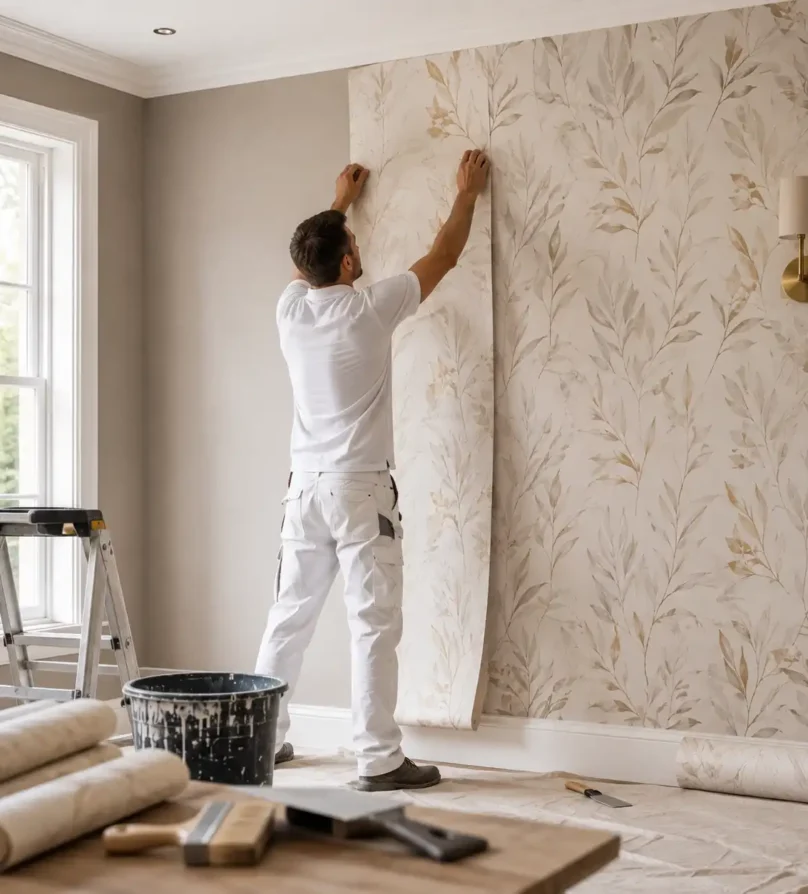 wallpapering